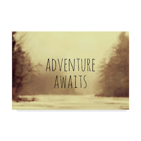 Vintage Skies 'Adventure Awaits II' Canvas Art,22x32